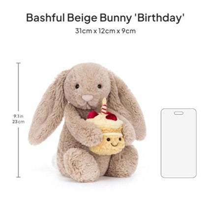 Bashful Beige Bunny 'Birthday'