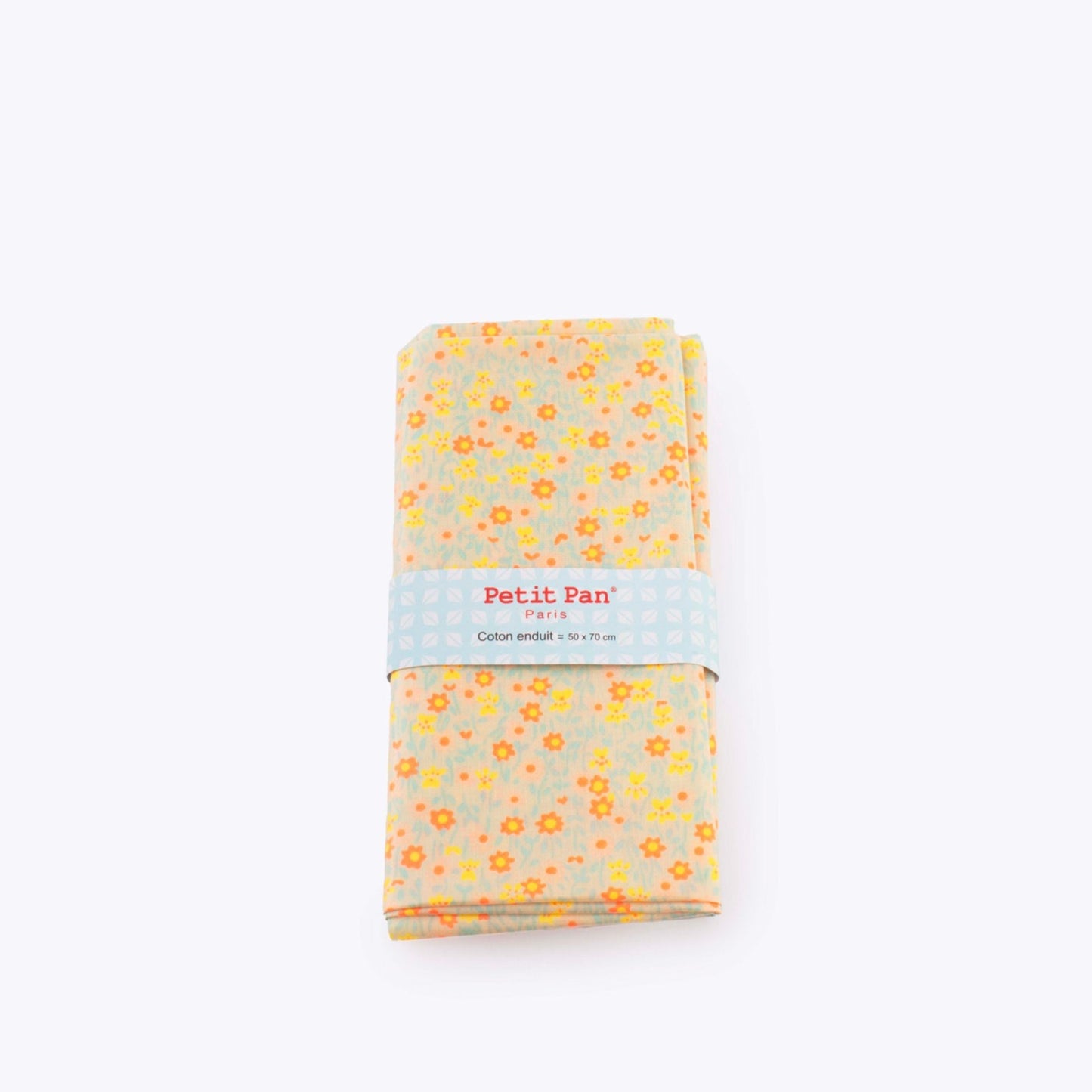 Tessuto cerato - Flower Power Blanc