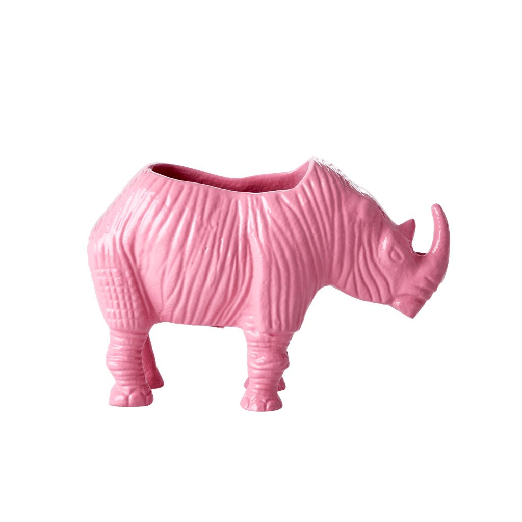 Vaso portafiori in metallo rosa pastello