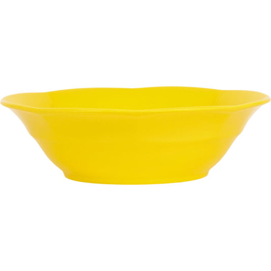 Piatto fondo in melamina giallo
