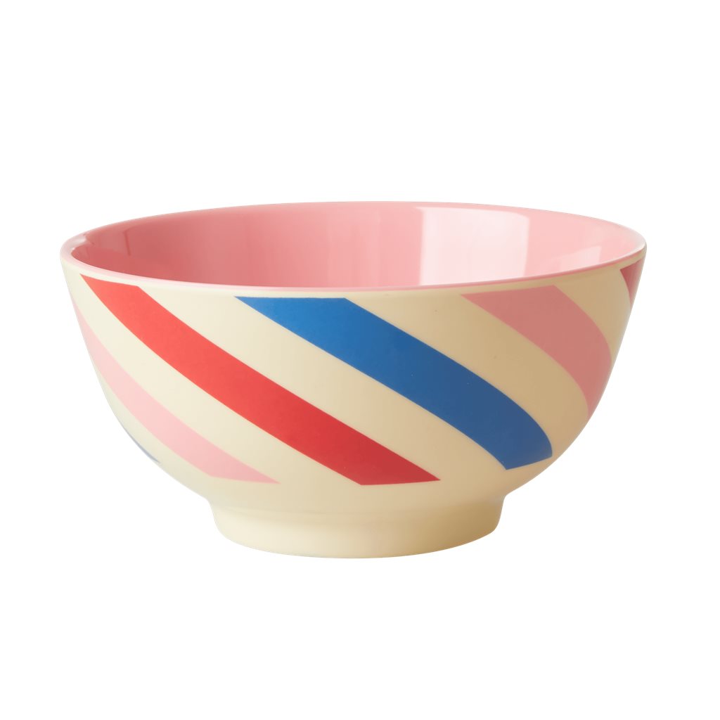 Tazza grande in melamina fantasia righe