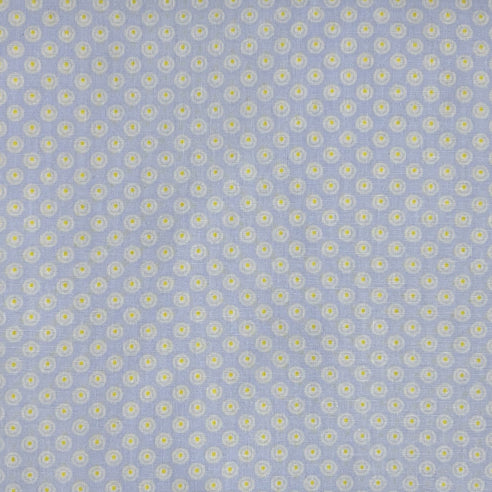 Tessuto a fantasia geometrica su fondo azzurro lilla