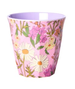Bicchiere in melamina fantasia fiori