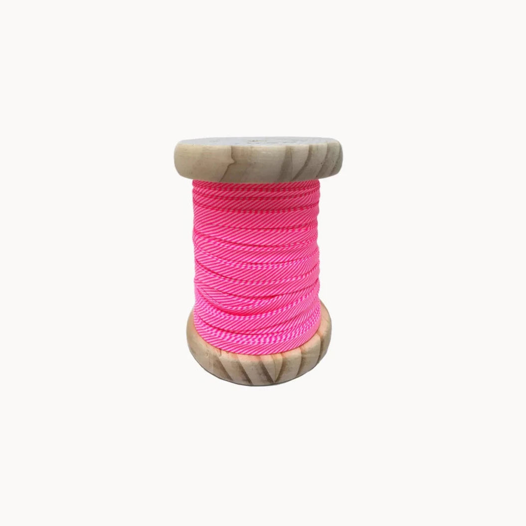 Sbieco in cotone - Rigato Rose