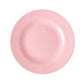 Piatto piano in melamina rosa pastello