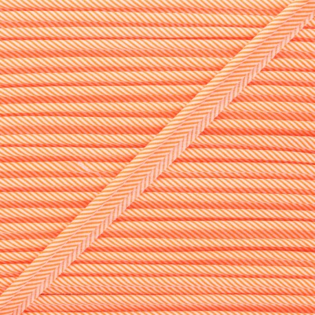 Piping in cotone - Neon Orange Rigato